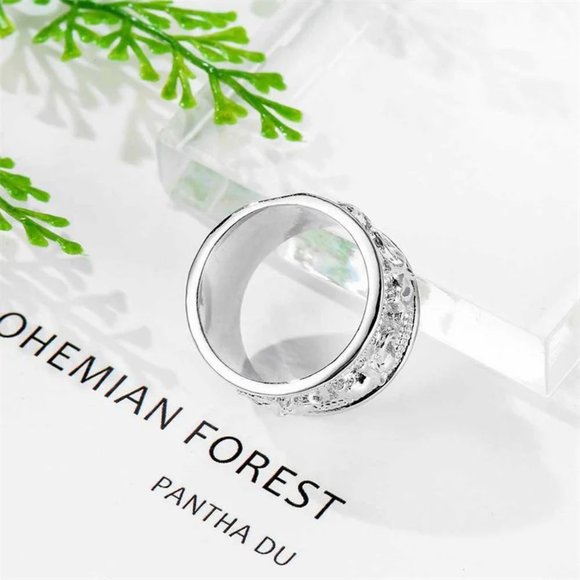 925 Sterling Silver Ring Elephant Bohemian Simple Minimalist Engagement Rings - Picture 5 of 6